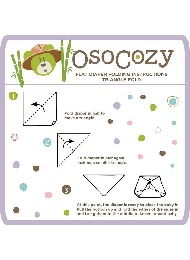 OsoCozy Bamboo/Organic Cotton Flat Cloth Diapers - Birdseye Weave - 32 x 35 Inch One-Layered Nappies, Super Soft 70% Bamboo, 30% Organic Cotton, Unbleached Natural Color. 6 Count - Image 5