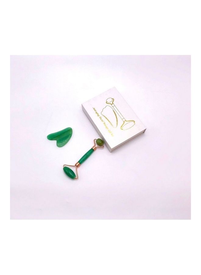 مجموعة أدوات تدليك دوارة من حجر اليشم للوجه بألوان متنوعة متعدد الألوان 150جرام - Image 3