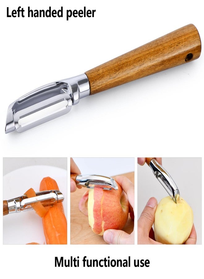 Eleckey Left Handed Peeler and Can Opener Set, Lefty Kitchen Tools Utensils for Left Hand People/Adults (2 in 1) - Image 3