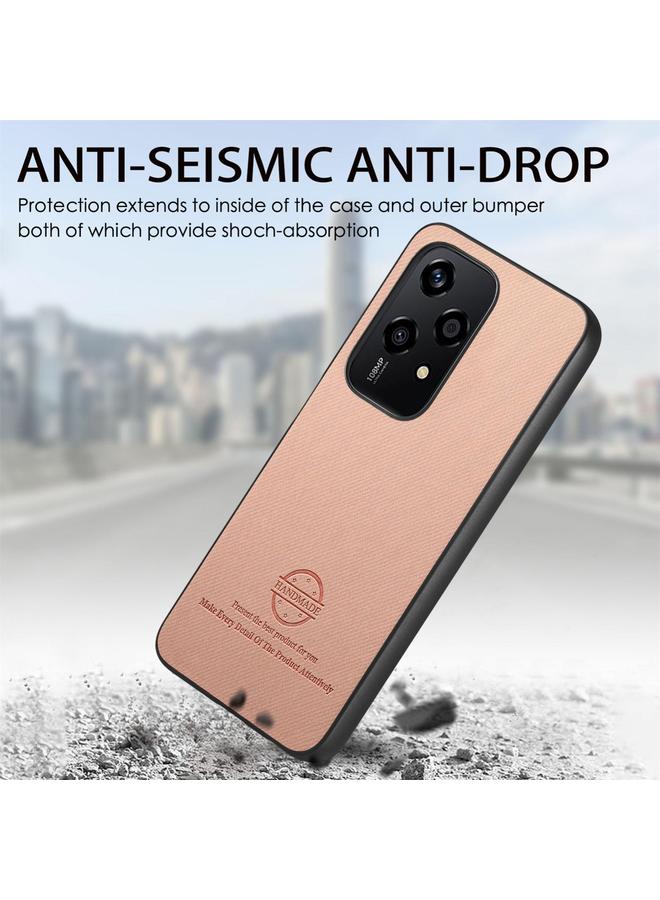 erorex Case For Honor 200 Lite Global Twill Fabric Leather Skin Back Phone Case - Image 4