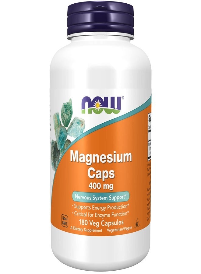 Now Magnesium 400mg Capsule 180
