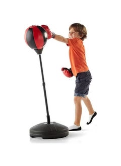 Generic Boxing Punching Ball Stand With Gloves Set  - Image 1