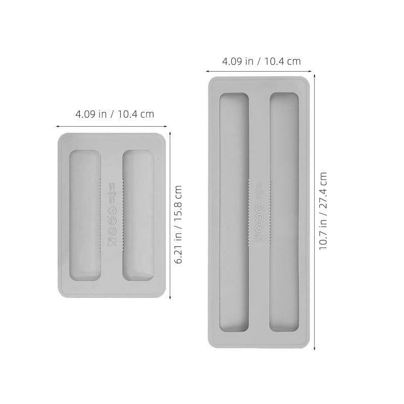 2Pcs Grey Silicone Toaster Dust Cover Fits 2 Slice Bread Maker Machine Kitchen Protector - Image 2