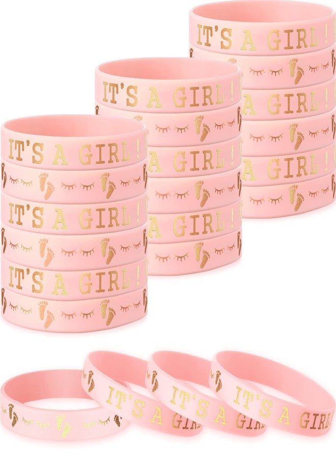 جونكين مجموعة جانكين المكونة من 30 قطعة من أساور مطاطية للكشف عن جنس المولود، أساور سيليكون للبنات، أفكار رائعة للكشف عن جنس المولود، لوازم حفلات وديكورات (ألوان زاهية) - Image 1