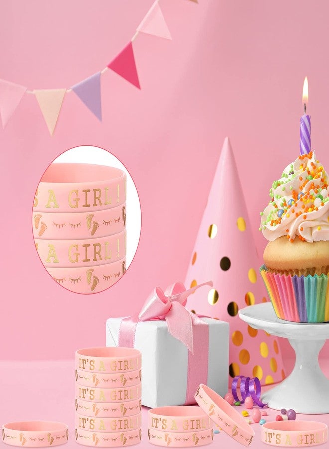 جونكين مجموعة جانكين المكونة من 30 قطعة من أساور مطاطية للكشف عن جنس المولود، أساور سيليكون للبنات، أفكار رائعة للكشف عن جنس المولود، لوازم حفلات وديكورات (ألوان زاهية) - Image 4