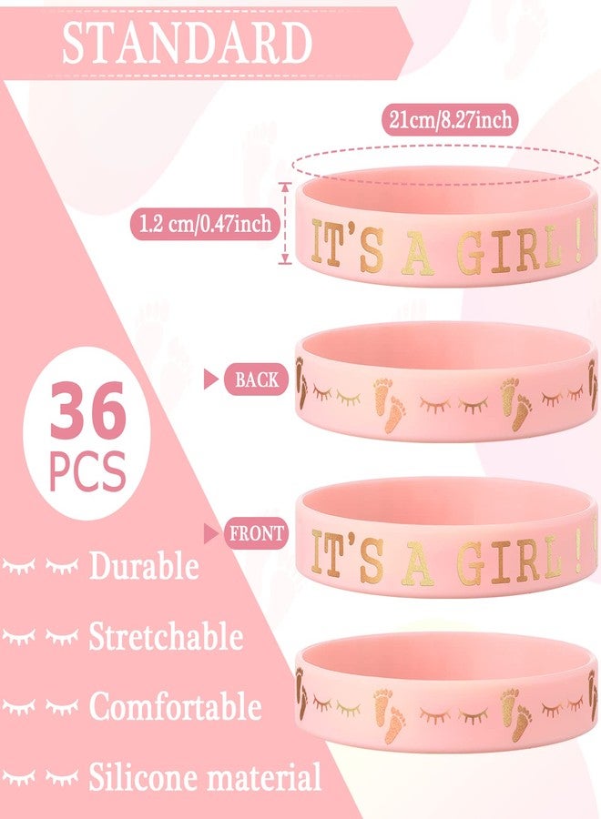 جونكين مجموعة جانكين المكونة من 30 قطعة من أساور مطاطية للكشف عن جنس المولود، أساور سيليكون للبنات، أفكار رائعة للكشف عن جنس المولود، لوازم حفلات وديكورات (ألوان زاهية) - Image 2