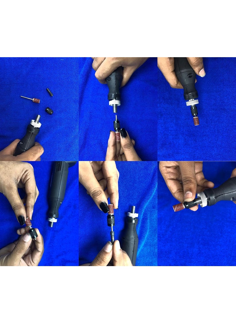 DIY Crafts - DIY Crafts 12x Random Burr, Rubber/Stones Burr, Tools Minicraft Machine/Mini Drill Machine With 12V Speed And Direction Control Stabilizer Elimeter Box Adjust (12x Random Burr, Rubber/Stones Burr) - Image 1