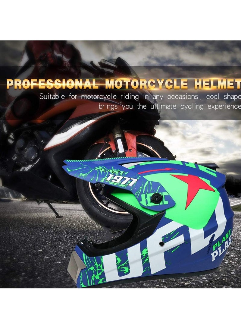 Jubilin Sport Motorcycle Helmet,Motorcycle Full Face Helmet,Bike Motocross Helmets with Goggles Gloves Face Shield for Adult, Size:L - Image 4