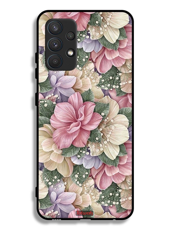 Tolwak Samsung Galaxy A32 4G Protective Case Cover Hd Floral - Image 1