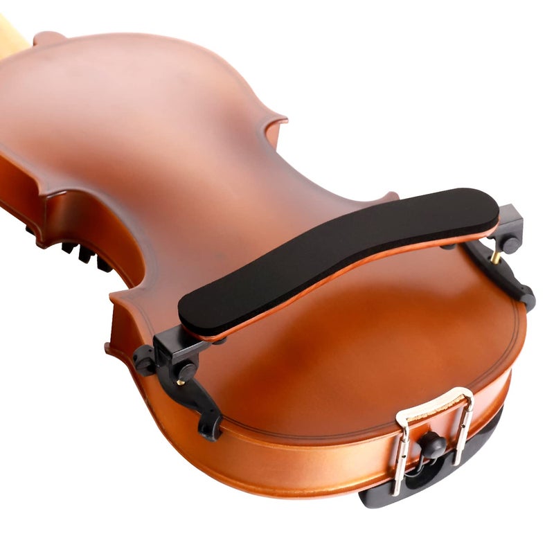 SUEWIO Violin Shoulder Rest for 4/4 and 3/4 Size, [Imitation Wood Grain] Violin Shoulder Rest with Comfortable Foam Pad & Height Adjustable Feet - Image 2