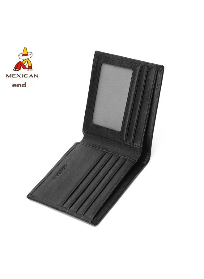 Scarecrow Men's Wallet, Short Style, Genuine Top-grain Leather, High-end Gift Box, Birthday Present For Dad, Father, Or Husband - Image 5