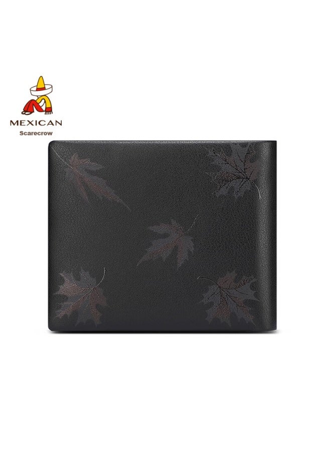Scarecrow Men's Wallet, Short Style, Genuine Top-grain Leather, High-end Gift Box, Birthday Present For Dad, Father, Or Husband - Image 3