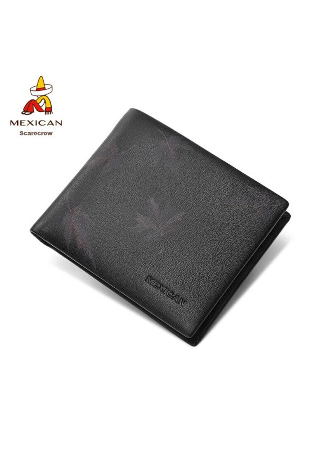 Scarecrow Men's Wallet, Short Style, Genuine Top-grain Leather, High-end Gift Box, Birthday Present For Dad, Father, Or Husband - Image 4