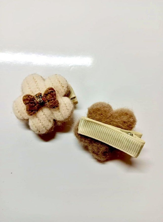 Plenteous مجموعة كبيرة من مشابك الشعر (قطعتان) وربطات الشعر المطاطية (قطعتان) للفتيات والسيدات - مشابك جانبية صغيرة للشعر القصير والخفيف والناعم، متعددة الألوان (زهرية). - Image 3