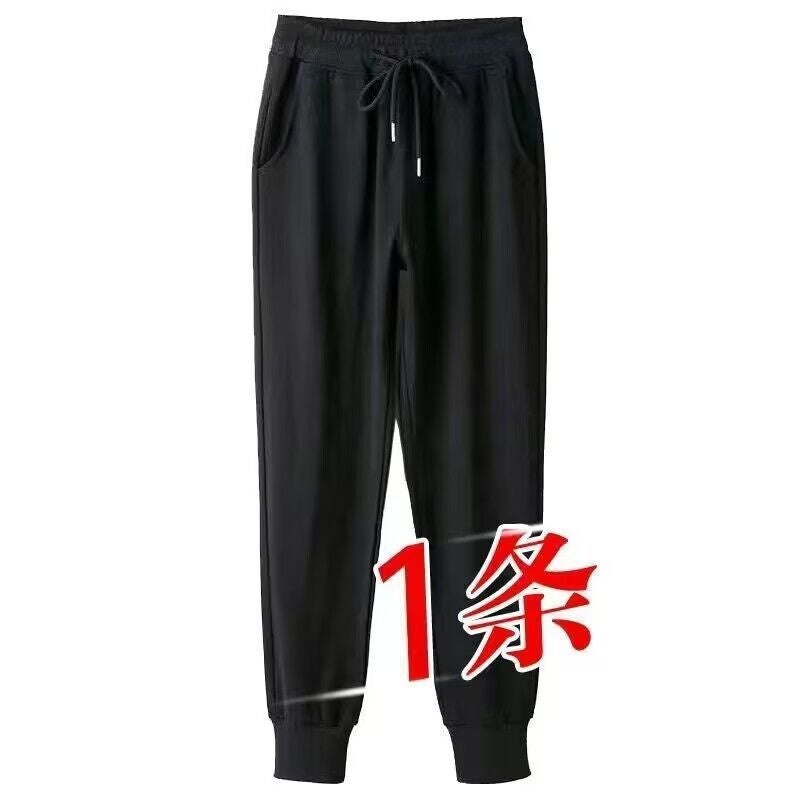 Cotton Pants Men'S Winter Lamb Fleece Cotton Pants Loose Plus Size Straight Leg Fleece-Lined Warm Pants Fashionable Outerwear Casual Pants - Image 1