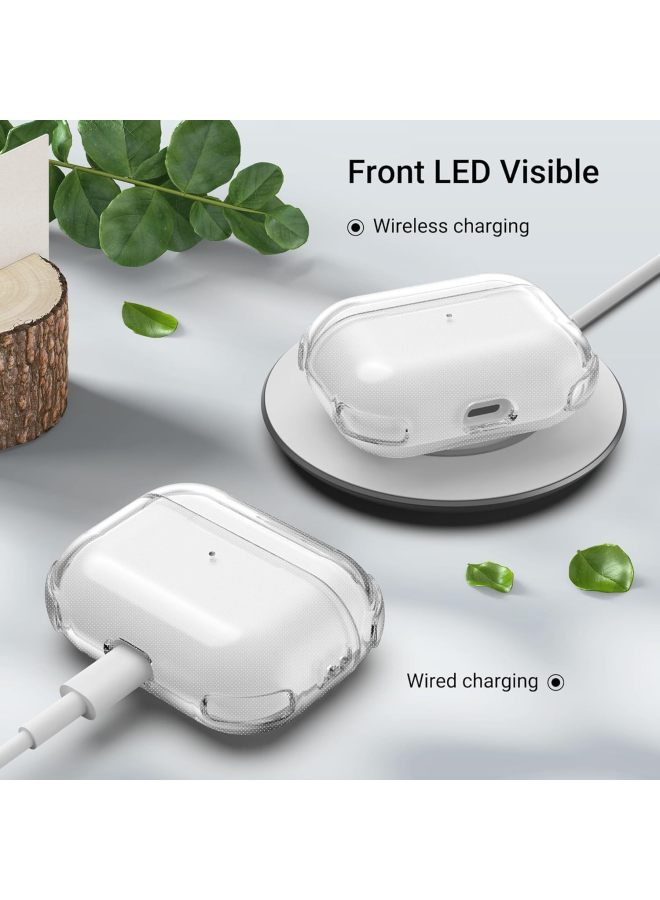 متوافق مع غطاء AirPods Pro 3، غطاء شفاف عالي للأسرة البلوتوثية Apple Pro 2 الجيل الثاني، غطاء حماية AirPods 4 - Image 2