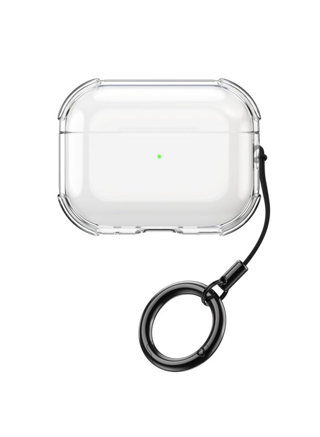 متوافق مع غطاء AirPods Pro 3، غطاء شفاف عالي للأسرة البلوتوثية Apple Pro 2 الجيل الثاني، غطاء حماية AirPods 4 - Image 1