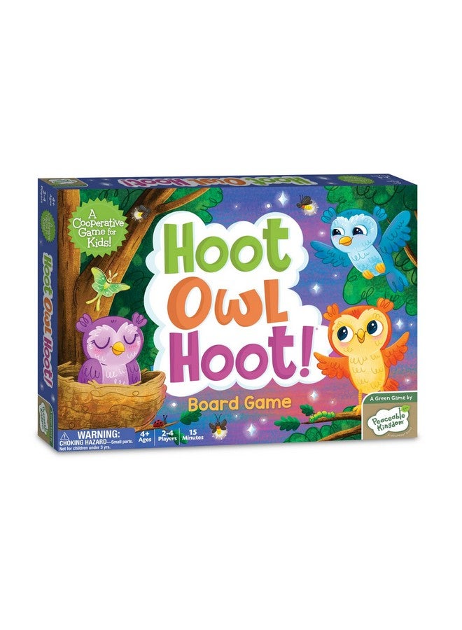 Peaceable Kingdom Hoot Owl Hoot Cooperative Color Matching Game For 2 To 4 Kids Ages 4+ - Image 1