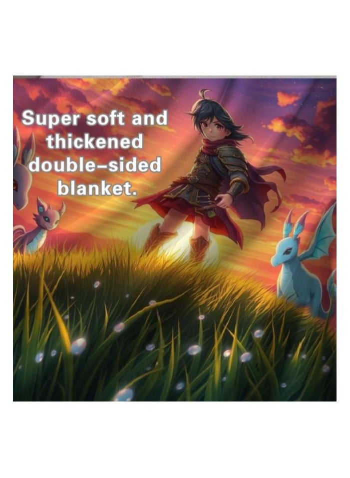 general Baby and children's cartoon flannel thin blanket (warm and comfortable, suitable for sleep, games) 70cm*100cm - 545 - Image 1