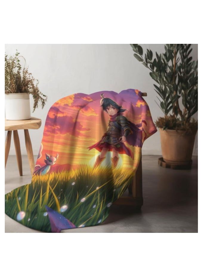 general Baby and children's cartoon flannel thin blanket (warm and comfortable, suitable for sleep, games) 70cm*100cm - 545 - Image 4