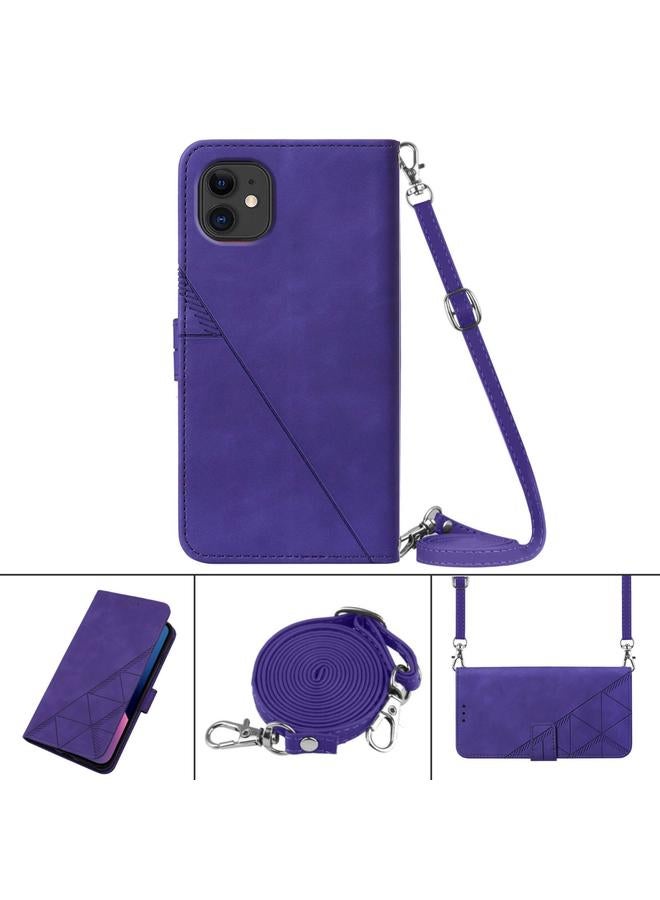 Zaboon Case For iPhone 11 Crossbody 3D Embossed Flip Leather Phone Case - Image 3