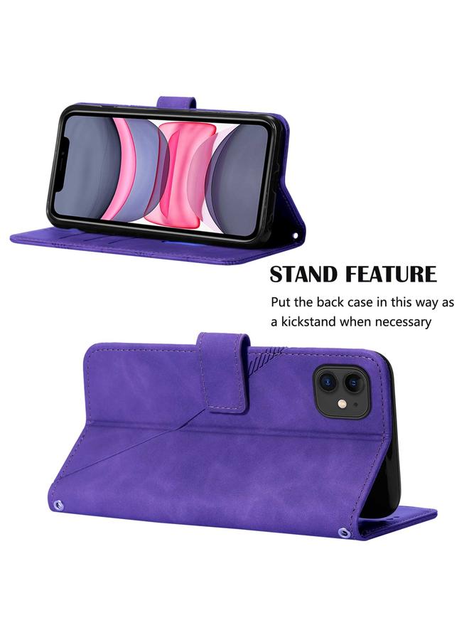 Zaboon Case For iPhone 11 Crossbody 3D Embossed Flip Leather Phone Case - Image 5