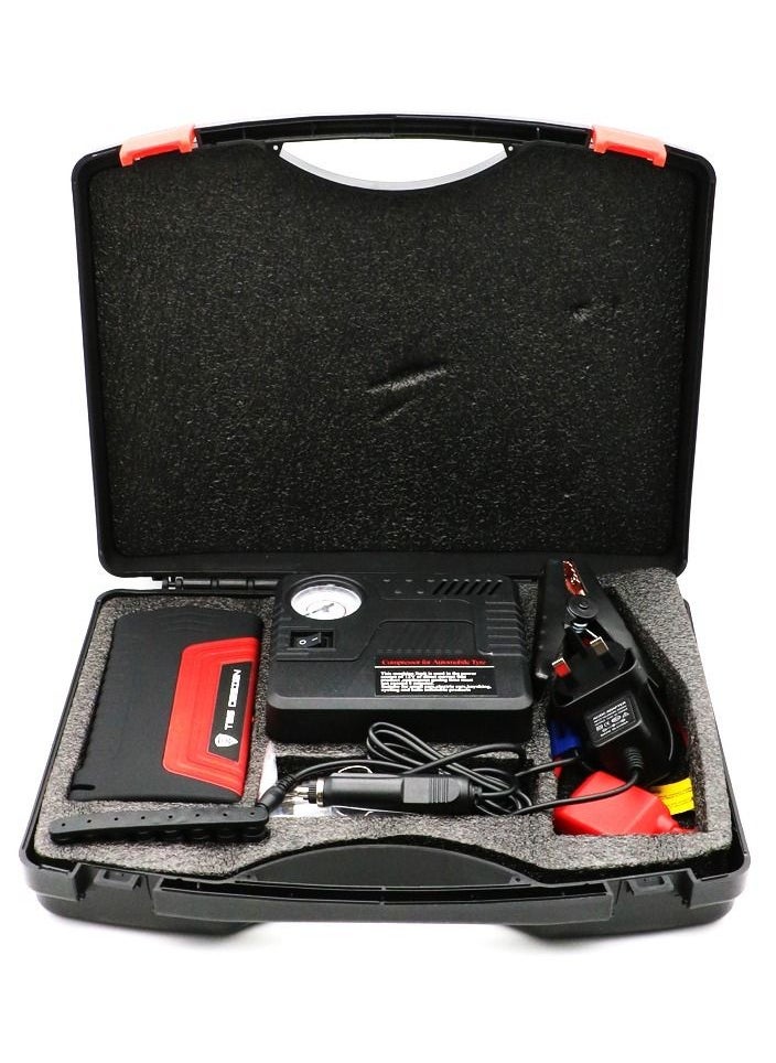 TBS DESIGN Car Jump Starter Recharge Battery With High pressure Air Compressor Multifunctional Jumpstarter  - Image 3