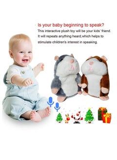 Y&D Talking Toys, Hamster Mouse Plush Interactive 2 Pack, Repeats What You Say, Early Educational Toy Boys Girls Baby Animal Fun Gift, Record for Learning,  - Image 4