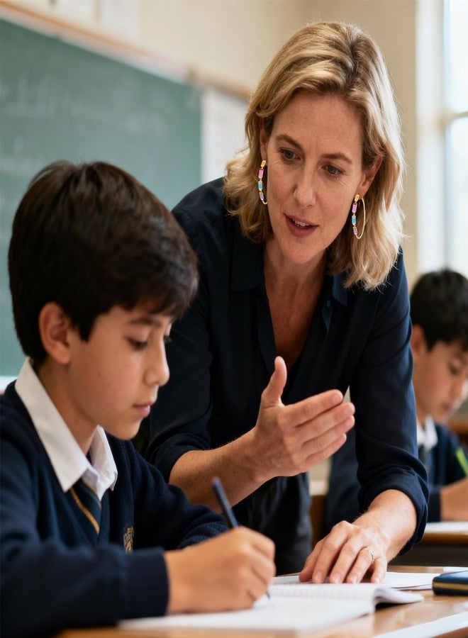 BVGA Teacher Earrings for Women Book Pencil Hoop Earrings Teacher Jewelry Appreciation Gifts Back to School Outfits Accessories (Style B) - Image 4