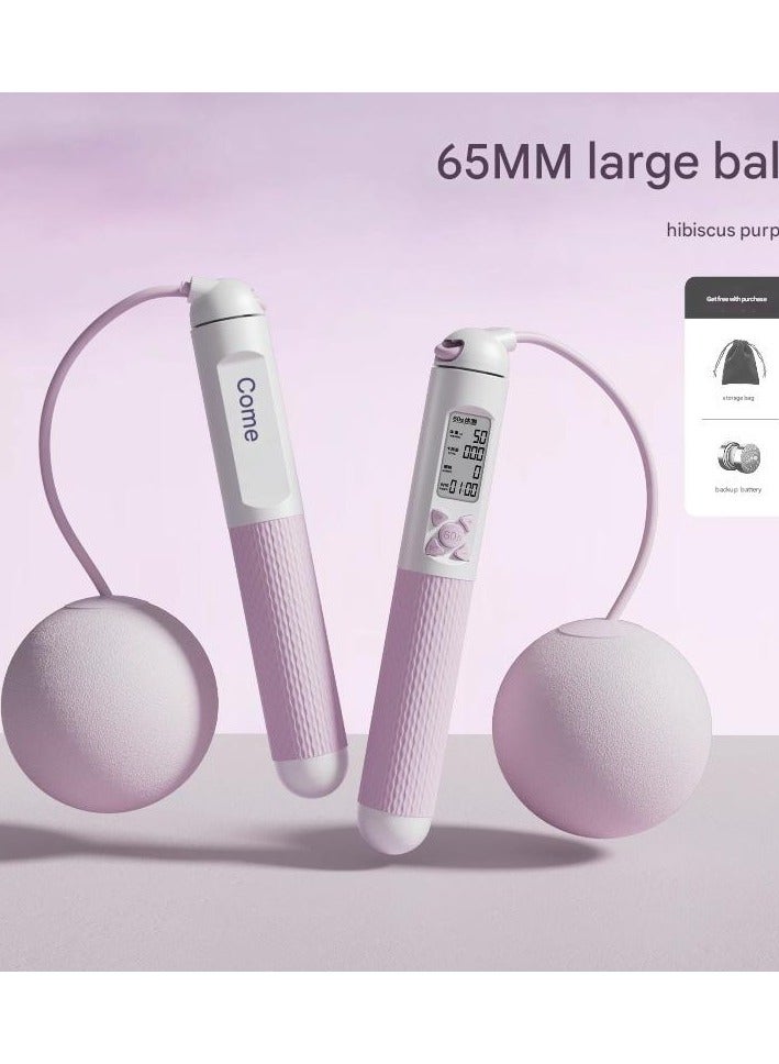 Generic Cordless Skipping Rope Weight Loss Specialized Counting Steel Wire Rope Skipping Rope Weight-bearing Adult Female Professional Fitness Exercise  - Image 1