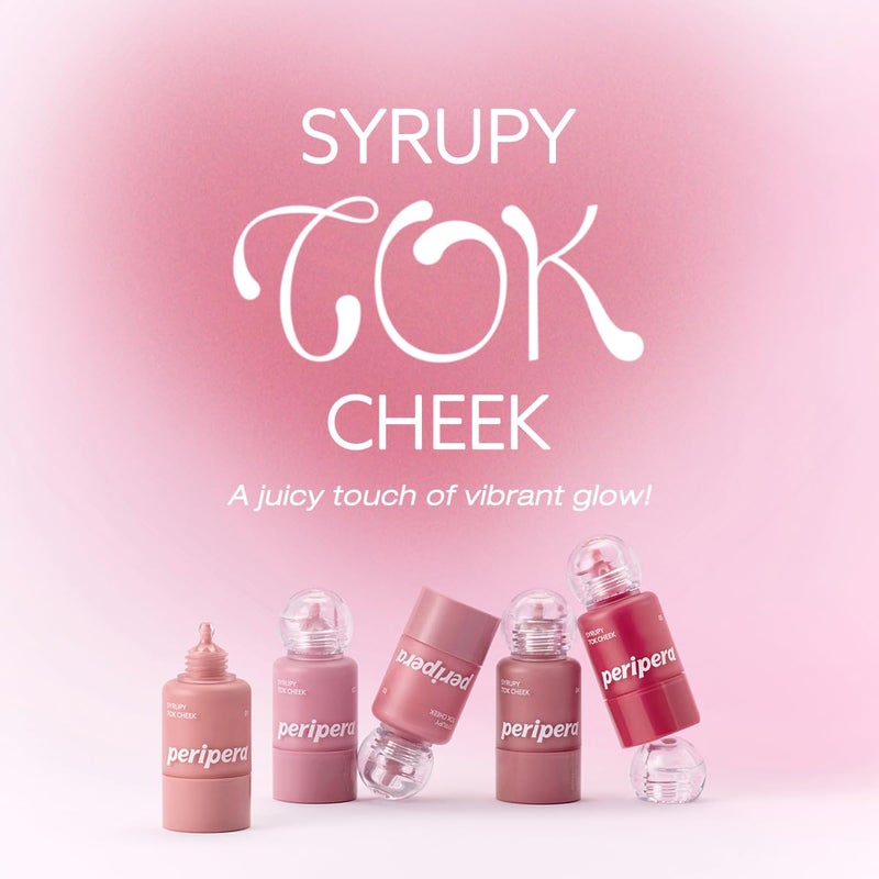 PERIPERA SYRUPY TOK CHEEK 15 Colors, Liquid Blush, Dewy Finish and Hydrates All day, Soft Velvet Texture Face Cheek Tint (03 FRIENDSHIP MAUVE) - Image 2