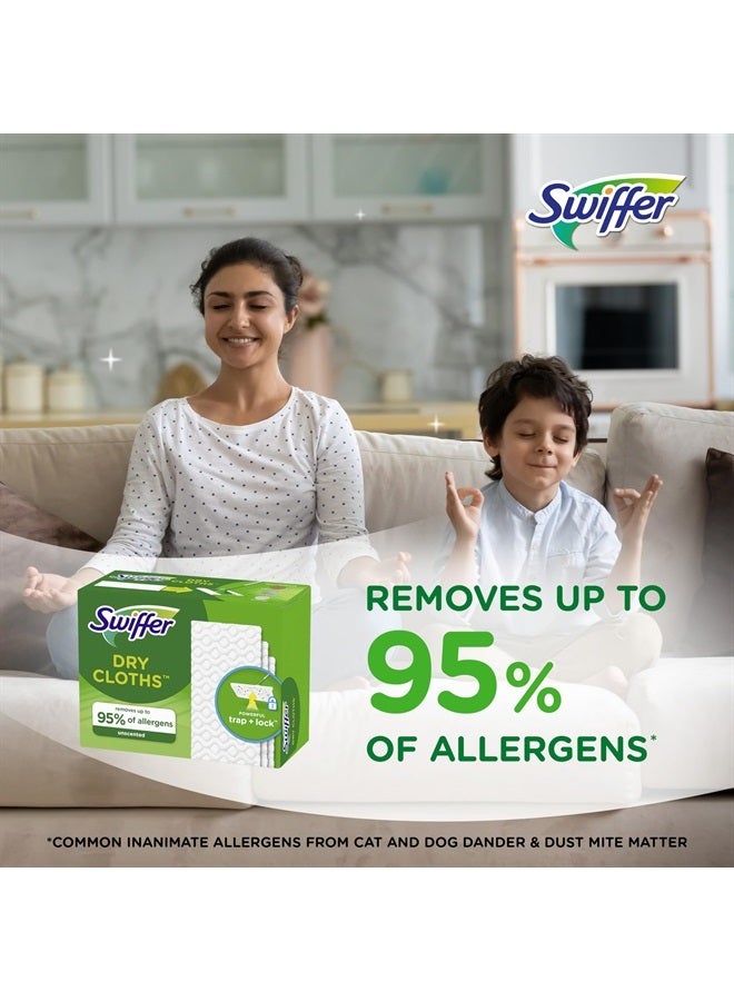 Swiffer إعادة تعبئة ممسحة جافة لتنظيف الأرضيات، منتج تنظيف متعدد الاستخدامات، بدون رائحة، 52 قطعة (قد يختلف التعبئة) - Image 5