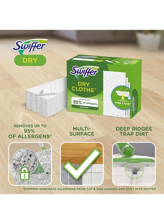 Swiffer إعادة تعبئة ممسحة جافة لتنظيف الأرضيات، منتج تنظيف متعدد الاستخدامات، بدون رائحة، 52 قطعة (قد يختلف التعبئة) - Image 3