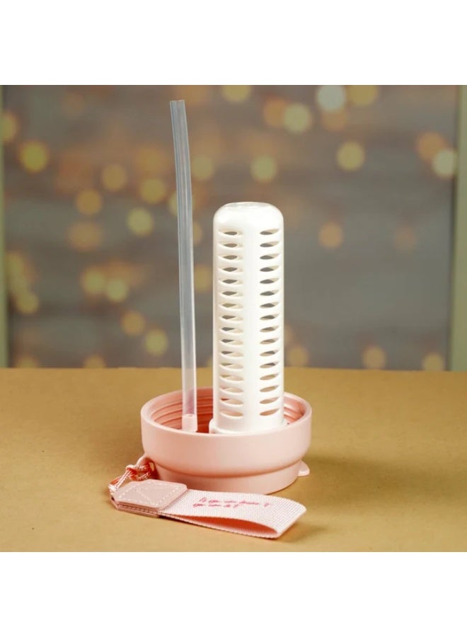 LITTLE SURPRISE BOX Pink Butterfly Stainless Steel premium Insulated Detox Infuser Bottle with Tea and Fruit Infuser attachment, 550ml - Image 4