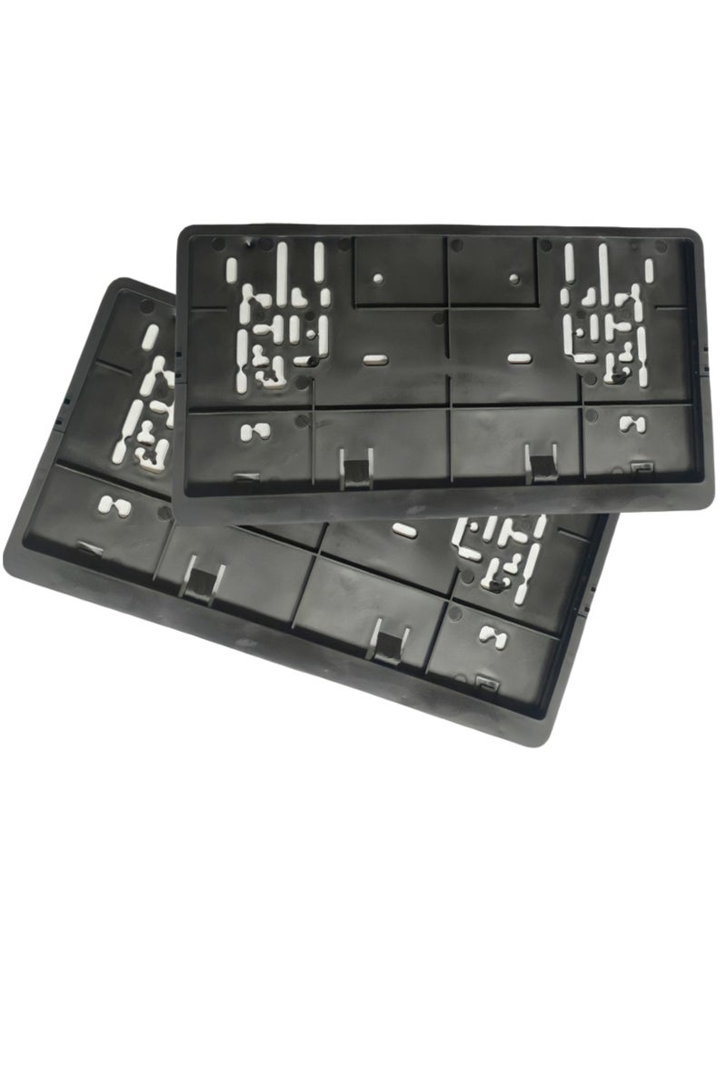 إيتافا إطار لوحة أرقام السيارة القصير – الشارقة | حامل لوحة رقم فاخر | غطاء لوحات للسيارات | حماية اللوحة الأمامية والخلفية لإمارة الشارقة - Image 3