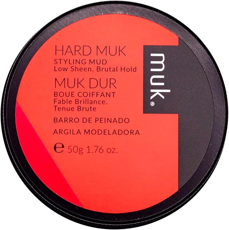 MUK. MUK Haircare Hard Muk Brutal Hold Styling Mud - 1.7oz Hair Product for Men with Low Sheen Finish - Image 1