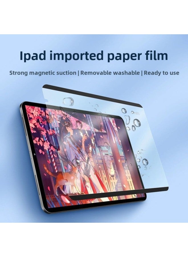 Suitable For IPad Magnetic Paper Film Ipad10/9 Detachable 10.2/10.5 Washing 11 Inch 2024pro13 Inch-Color:7th Generation Washable Magnetic Suction 【#Ultra-clear And Used Repeatedly#】-Size:Ipadpro2020 Model 11inch Comes With Pen Tip Cover - Image 4