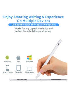 FARROBIZZ Stylus Pens for Samsung Galaxy Tab A9+/A8/A7 Pencil, Capacitive High Sensitivity Digital Pencil with 1.5mm Ultra Fine Tip Stylus Pencil for Samsung Galaxy Tab A9+/A8/A7 Pen, White  - Image 2