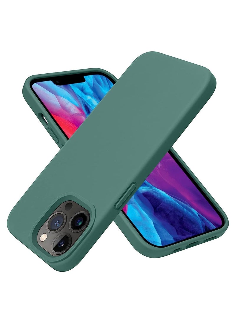 Raxoom Silicone Case for iPhone 14 Pro, Compatible with iPhone 14 Pro Liquid Silicone Gel Rubber Slim Shockproof Protective Phone Case with Soft Anti-Scratch Microfiber Lining - Image 1