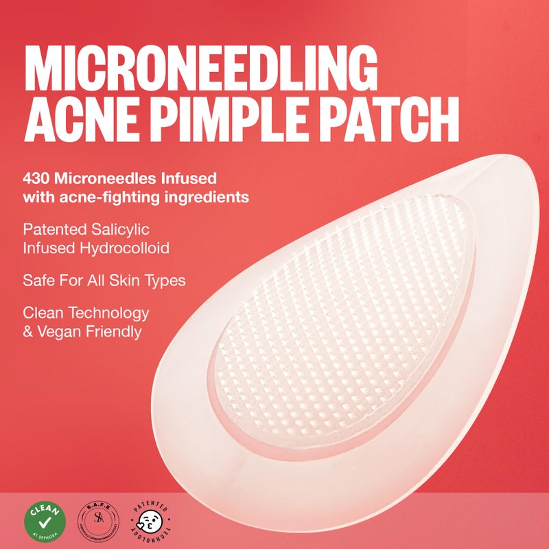 PEACE OUT Early Stage Acne Dots Helps Target Blemishes Below the Surface, Hydrocolloid Pimple Patches Minimize Bumps Before They Appear with Dissolving Microneedles, Salicylic Acid, 8 Count - Image 5