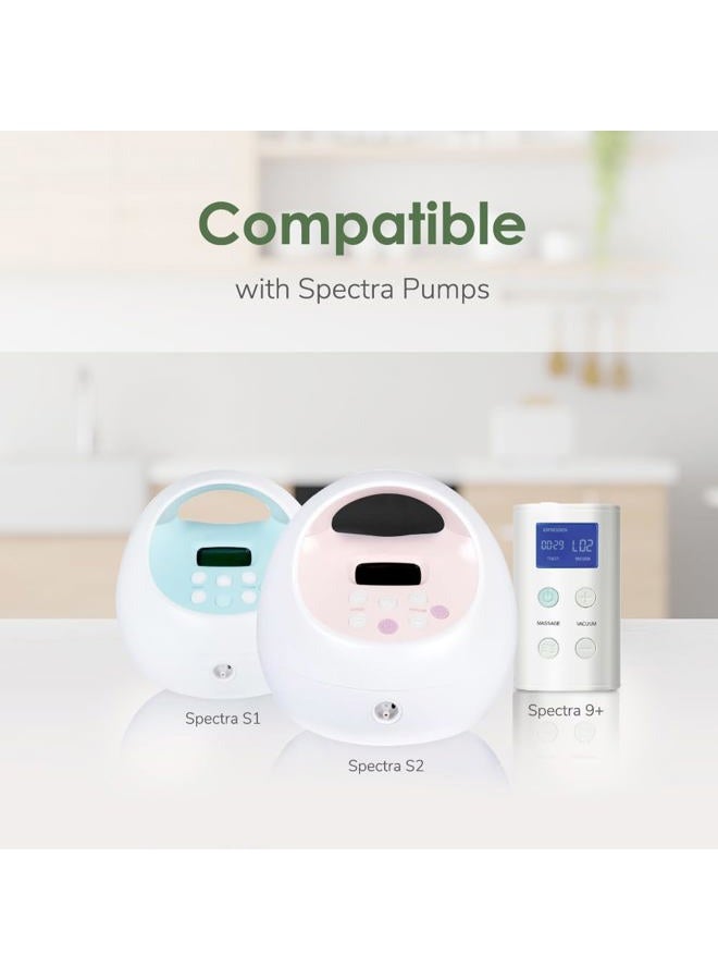 Maymom Pump Parts Compatible with Spectra S1 S2 9 Plus Breastpump Replace Backflow Protector Membrane Duckbill Valve Tube Not Original Spectra Replacement Pump Parts - Image 4