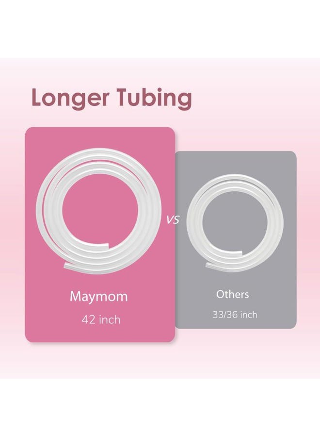 Maymom Pump Parts Compatible with Spectra S1 S2 9 Plus Breastpump Replace Backflow Protector Membrane Duckbill Valve Tube Not Original Spectra Replacement Pump Parts - Image 5