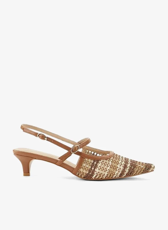 سيليست Women Textured Kitten Heel Sandals