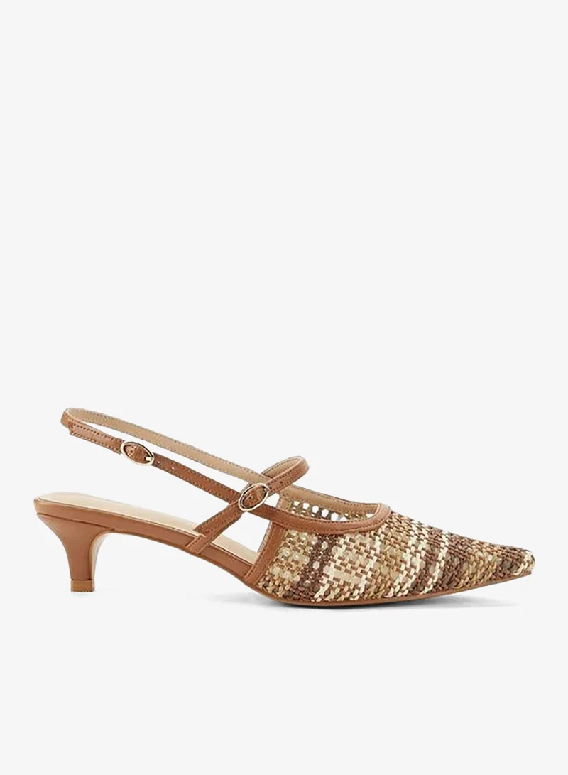 سيليست Women Textured Kitten Heel Sandals