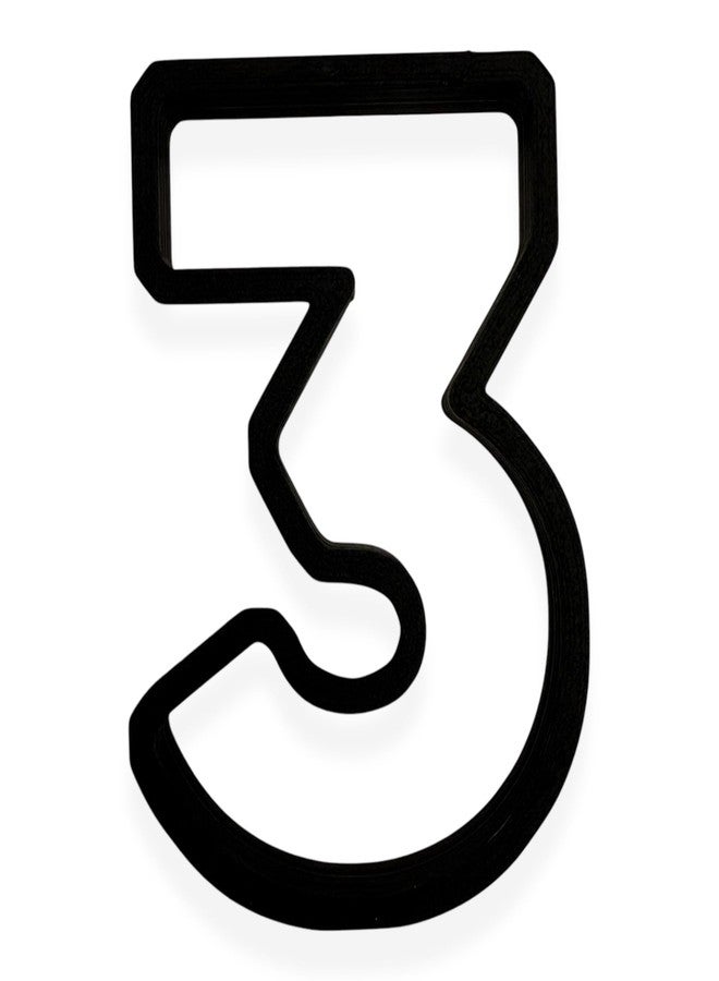 Bundle of Fun 3 Block Numbers Cookie Cutter with Easy to Push Design (3.5 inch) - Image 1