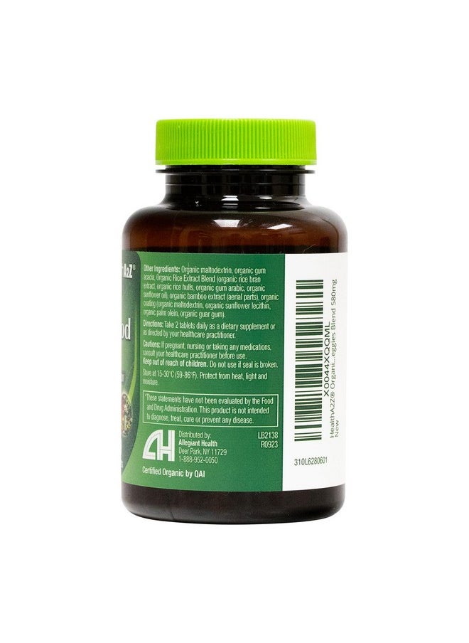 HealthA2Z - HealthA2Z® Organic Superfood Greens | 60 Tablets | Dietary Supplement | Greens Blend 720mg | Fruits & Veggies Blend 580mg - Image 1