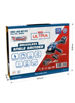 Ideal Power Tools IDU AG-B125 BRUSHLESS CORDLESS ANGLE GRINDER MACHINE KIT  - Image 2