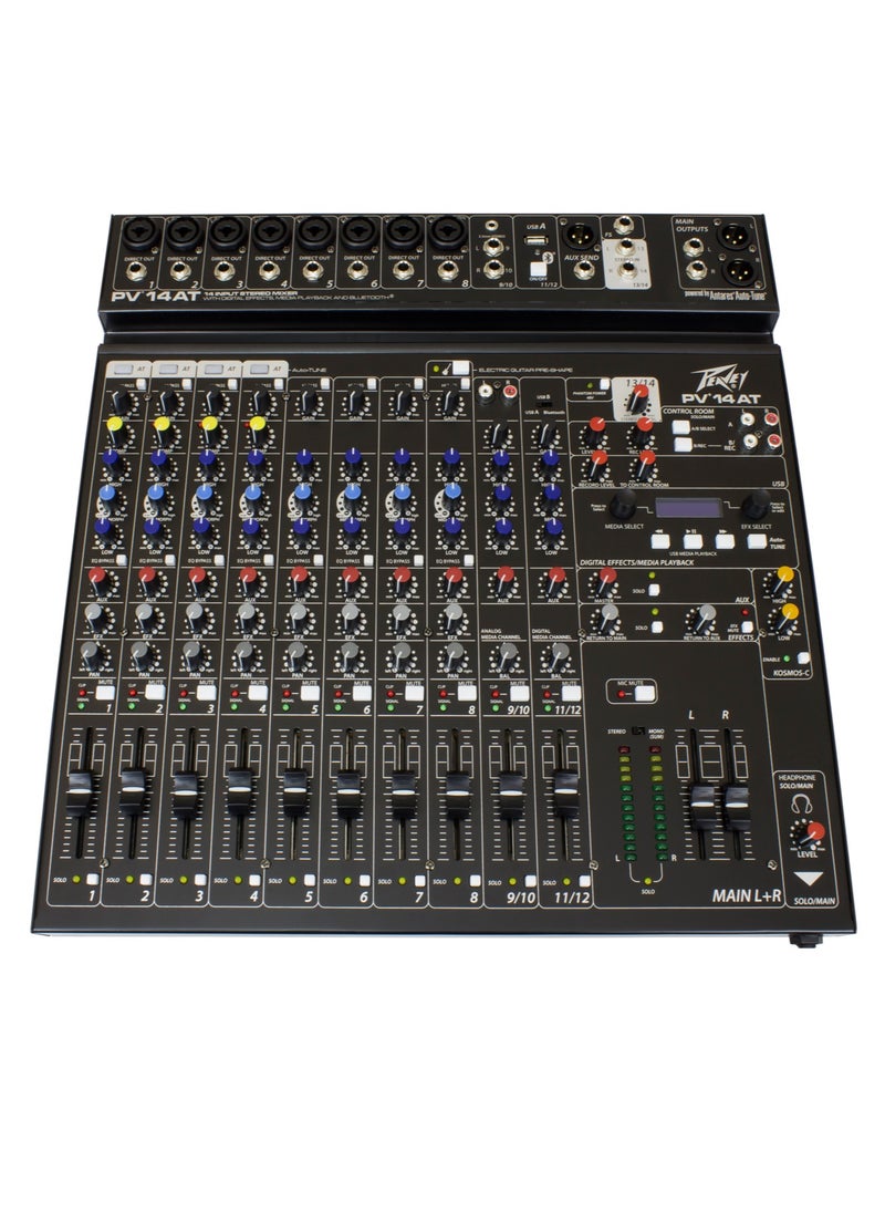 Peavey - PEAVEY PV 14 AT 14 Channel Compact Mixer with Bluetooth - Image 1