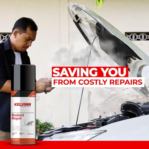 Kelvinn Rodent Repellent Spray 200ml, Natural Peppermint & Clove Rat Repellent for Car Engine Home Indoor Outdoor Use, Non Toxic Humane Mice Rats Squirrels Deterrent, Long Lasting Protection - Image 5