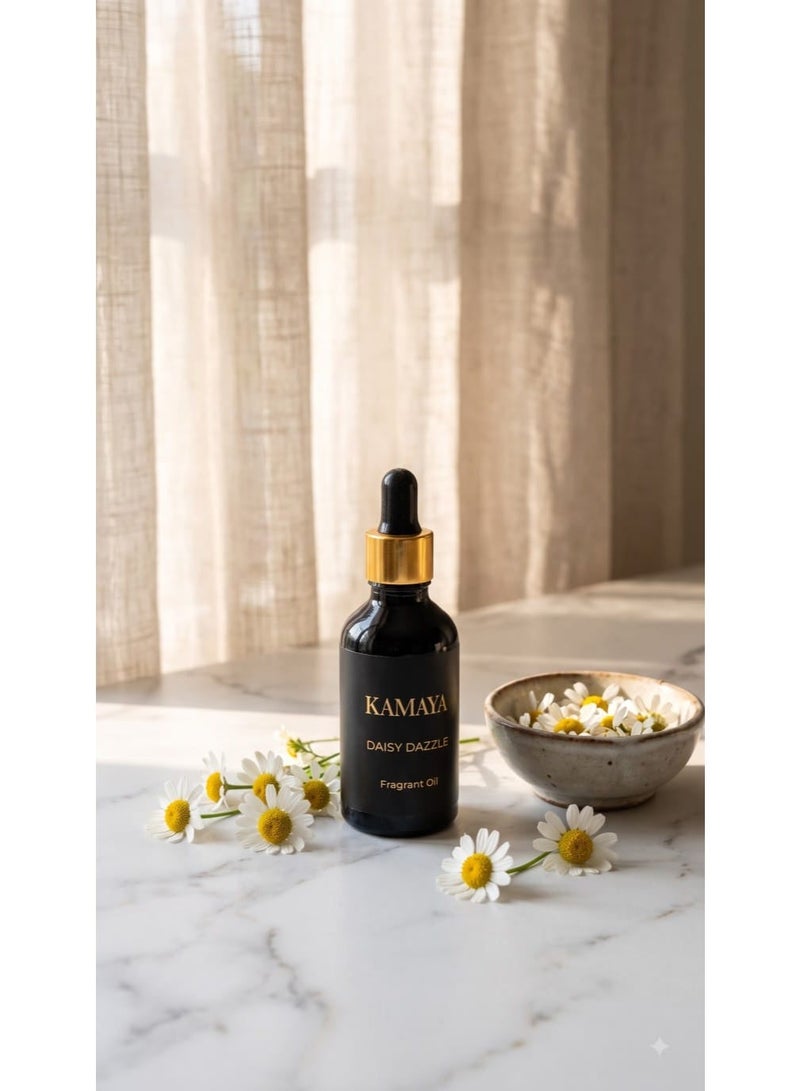 KAMAYA Blossom Caboodle Collection Daisy Dazzle  50 ml essential oil with dropper| Floral daisy fragrance in bright color gift box| Perfect for oil diffusers - Image 1